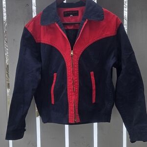 Red and Black Zip-Up Jacket